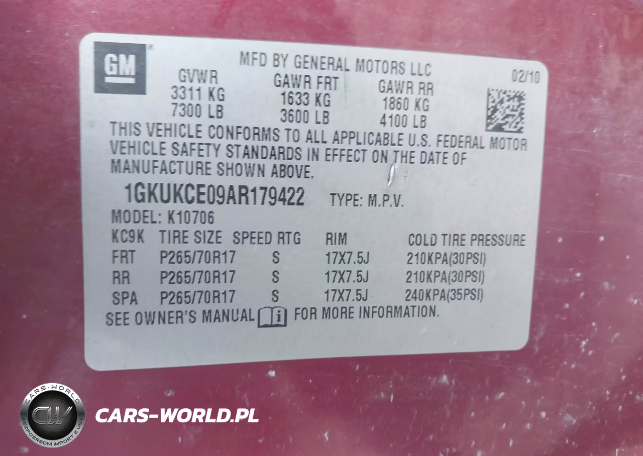 2010 GMC Yukon Slt VIN:1GKUKCE09AR179422 - 9