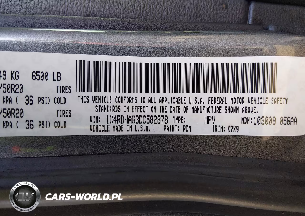 2013 Dodge Durango Sxt VIN:1C4RDHAG3DC582878 - 9