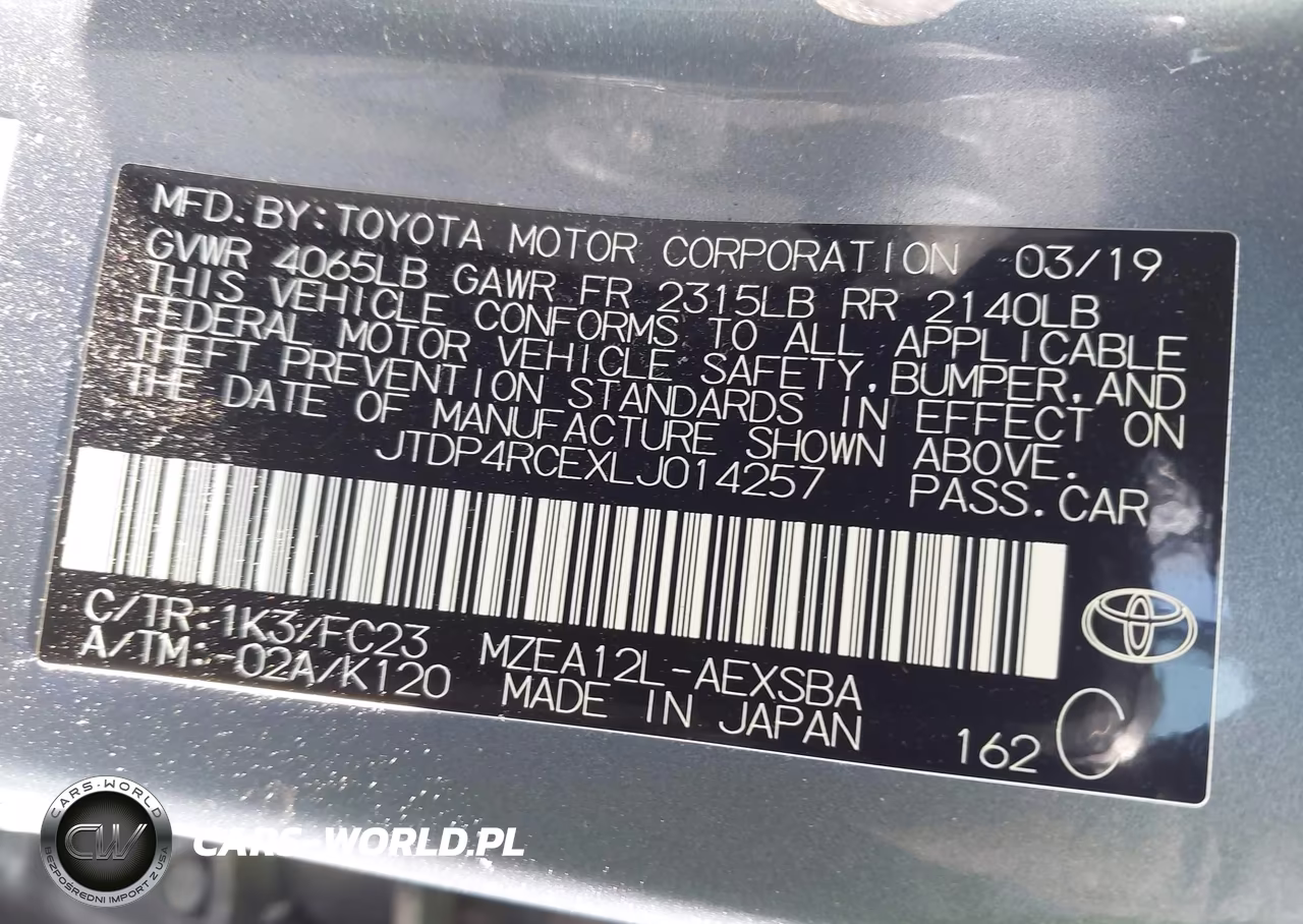 2020 Toyota Corolla Se VIN:JTDP4RCEXLJ014257 - 9