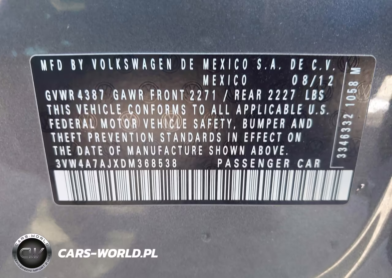 2013 Volkswagen Jetta Gli Autobahn W-Nav VIN:3VW4A7AJXDM368538 - 9