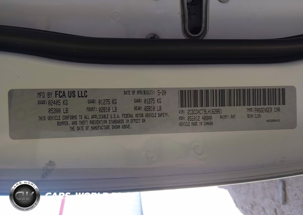 2020 Dodge Charger R-T Rwd VIN:2C3CDXCT9LH162861 - 9