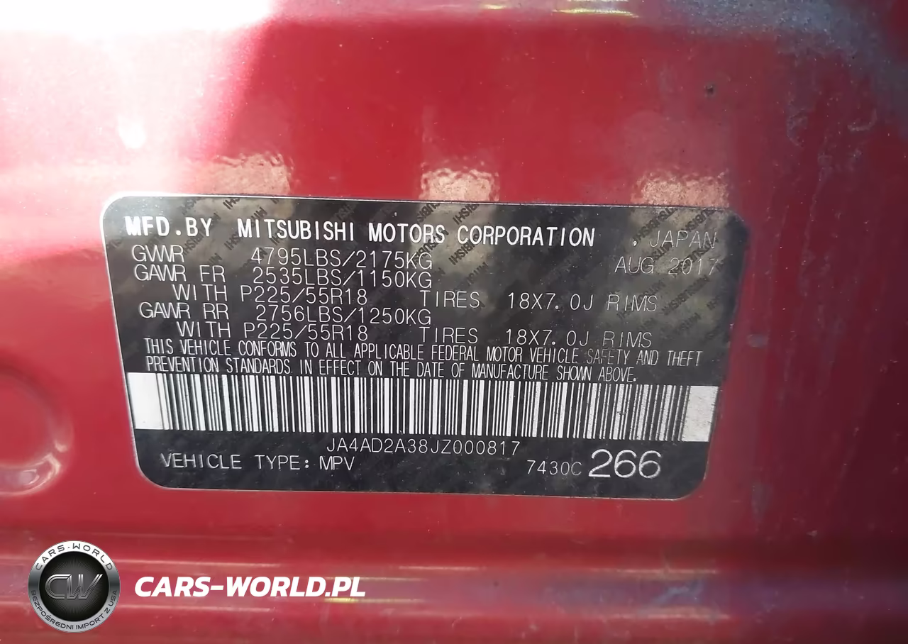 2018 Mitsubishi Outlander Es VIN:JA4AD2A38JZ000817 - 9