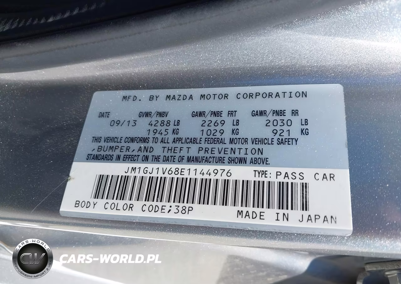 2014 Mazda Mazda6 I Touring VIN:JM1GJ1V68E1144976 - 9