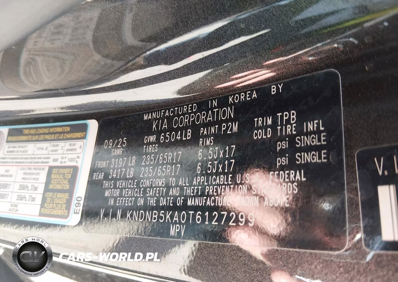 2026 Kia Carnival Mpv Hybrid Lxs VIN:KNDNB5KA0T6127299 - 9