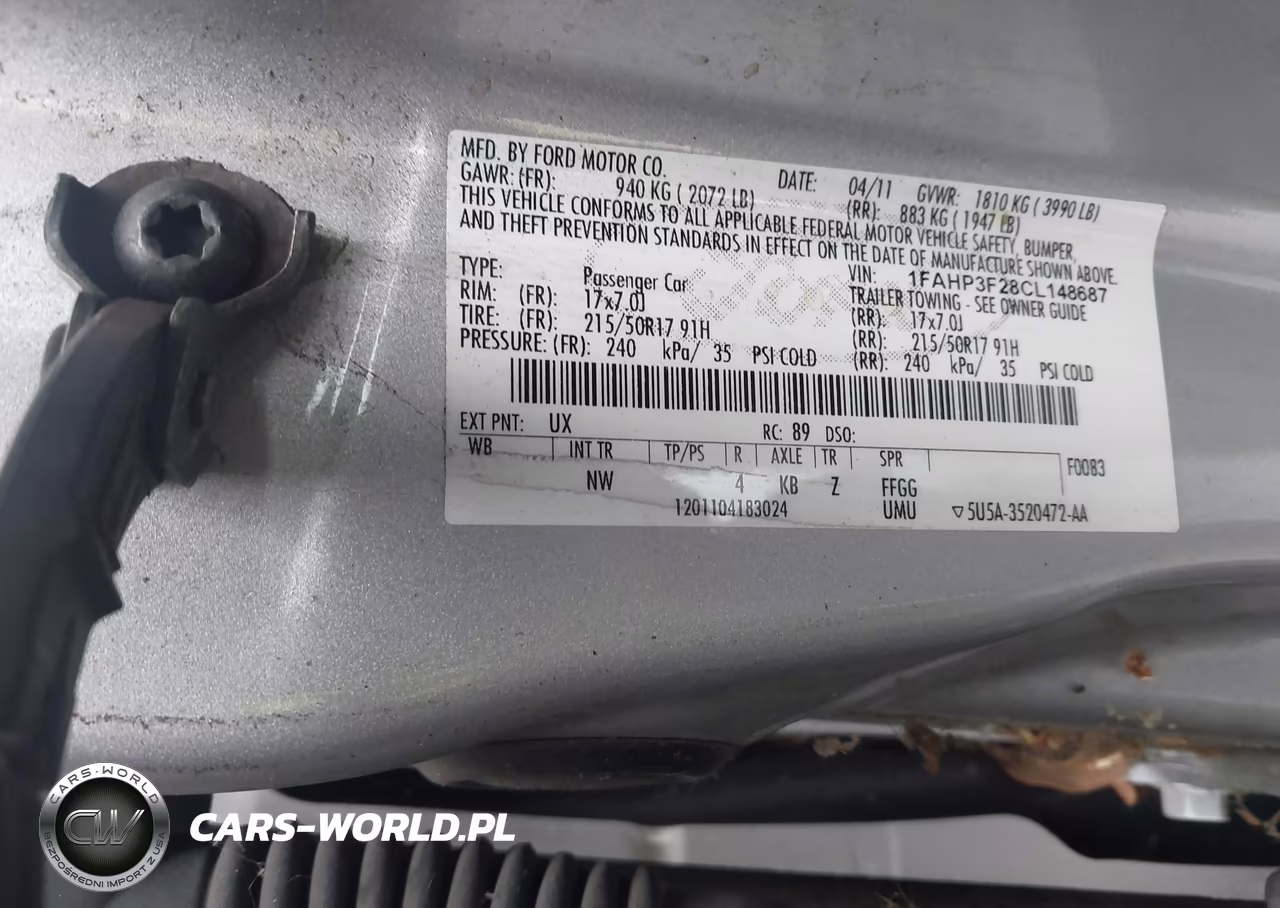 2012 Ford Focus Se VIN:1FAHP3F28CL148687 - 9