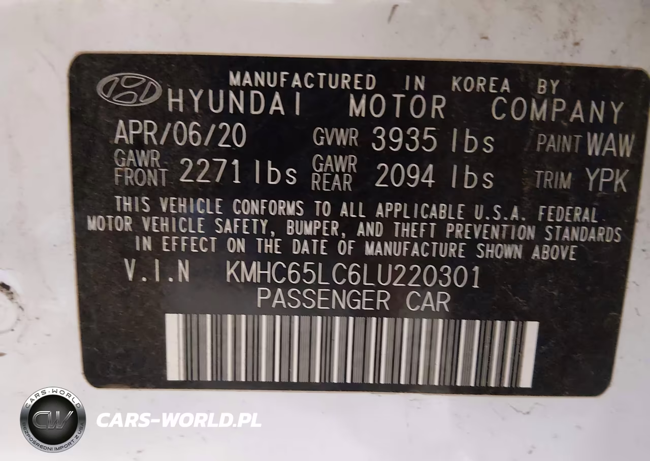 2020 Hyundai Ioniq Hybrid Blue VIN:KMHC65LC6LU220301 - 9