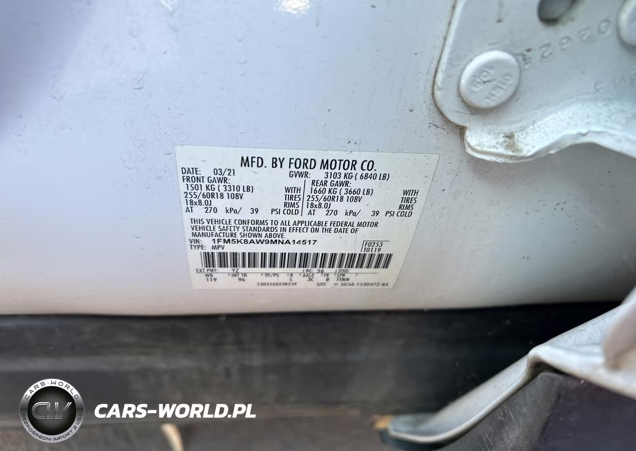 2021 Ford Police Interceptor Utility VIN:1FM5K8AW9MNA14517 - 9