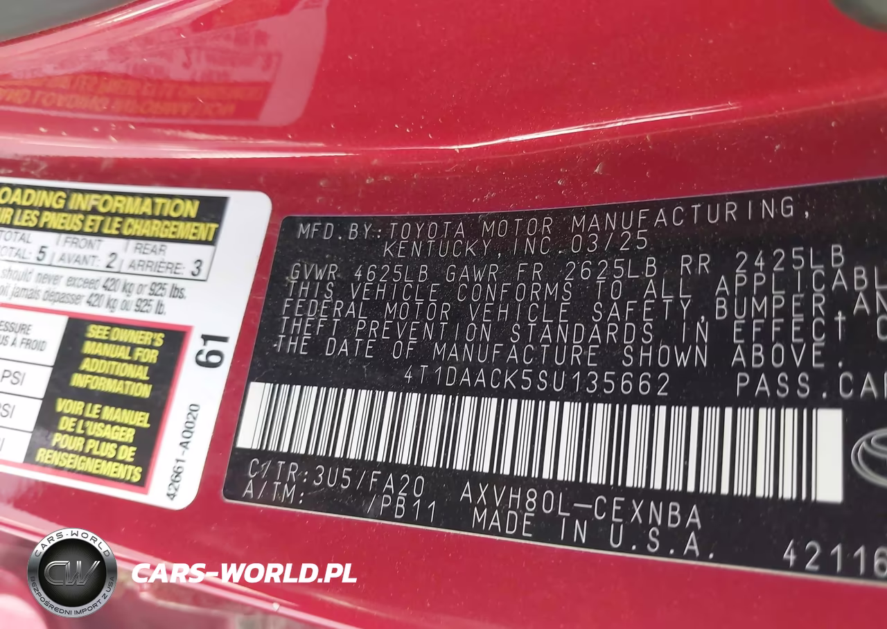 2025 Toyota Camry Le VIN:4T1DAACK5SU135662 - 9