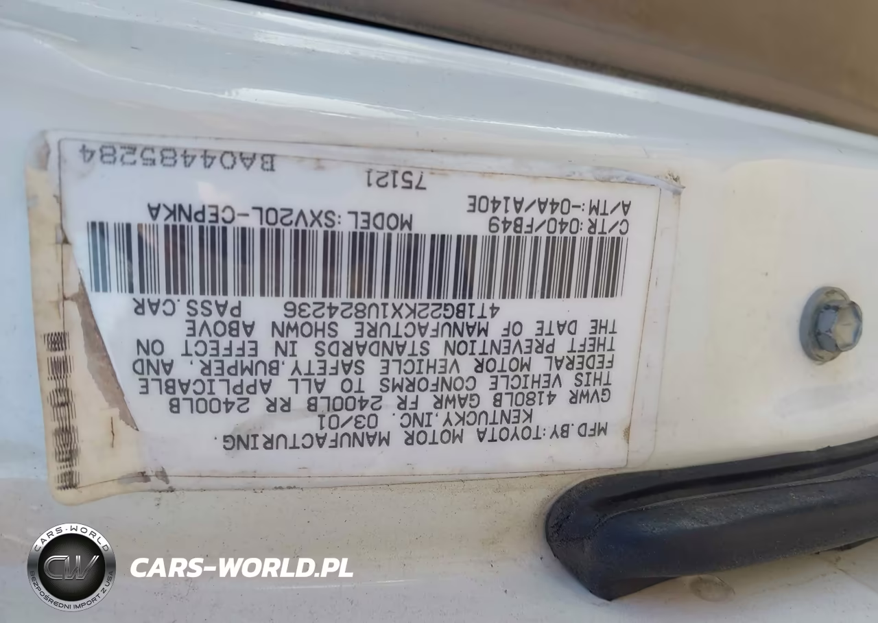 2001 Toyota Camry Le VIN:4T1BG22KX1U824236 - 9