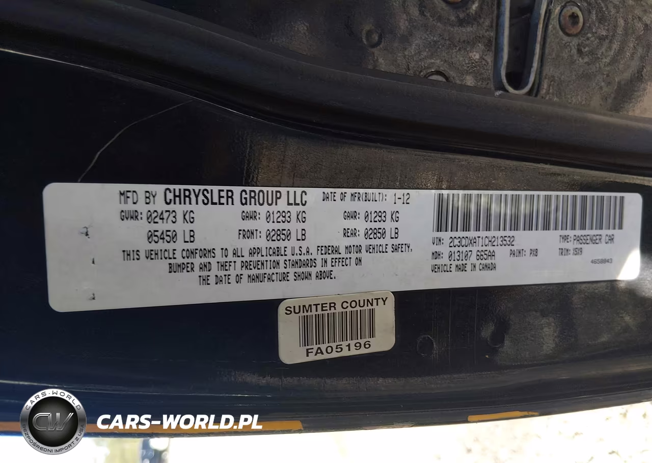 2012 Dodge Charger Police VIN:2C3CDXAT1CH213532 - 9
