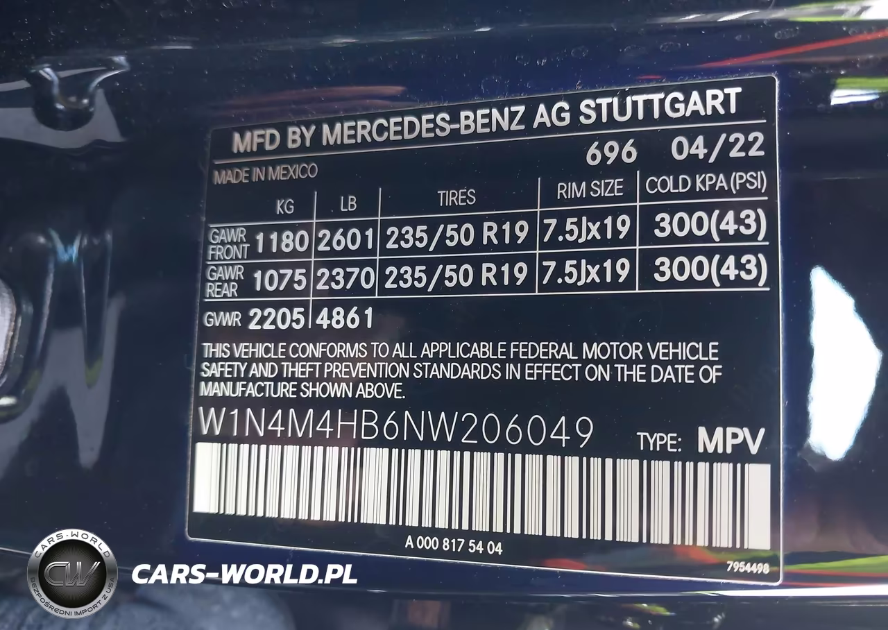 2022 Mercedes-Benz Glb 250 4Matic VIN:W1N4M4HB6NW206049 - 9