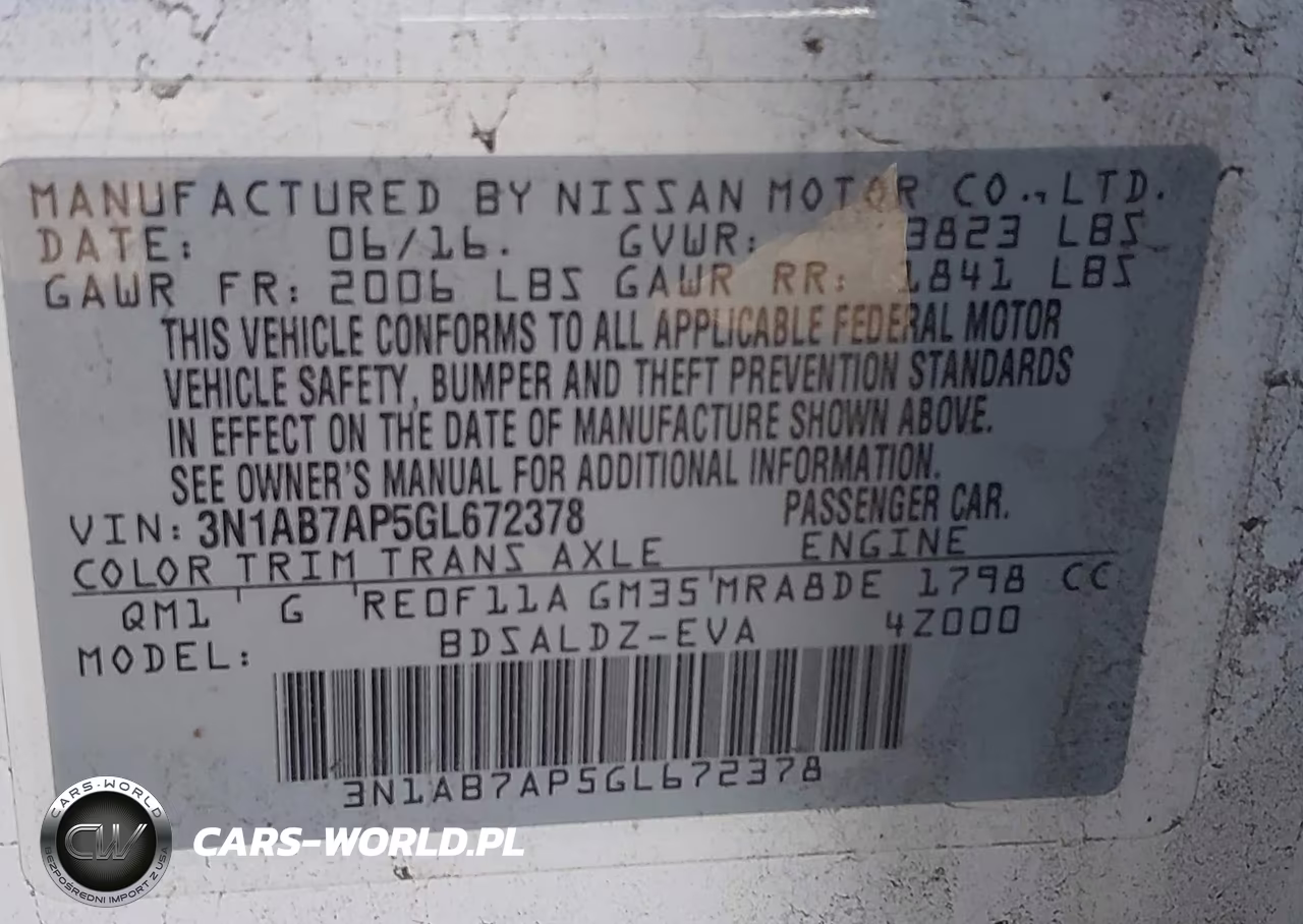 2016 Nissan Sentra Sv VIN:3N1AB7AP5GL672378 - 9