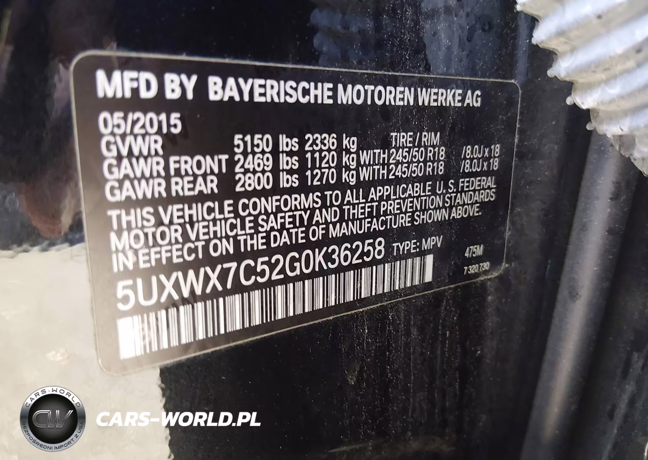 2016 BMW X3 xDrive35I VIN:5UXWX7C52G0K36258 - 9