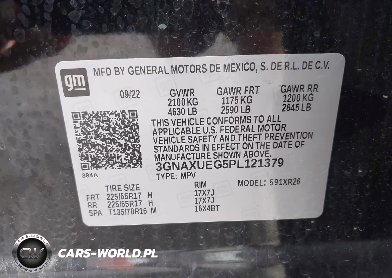 2023 Chevrolet Equinox Awd Lt VIN:3GNAXUEG5PL121379 - 9