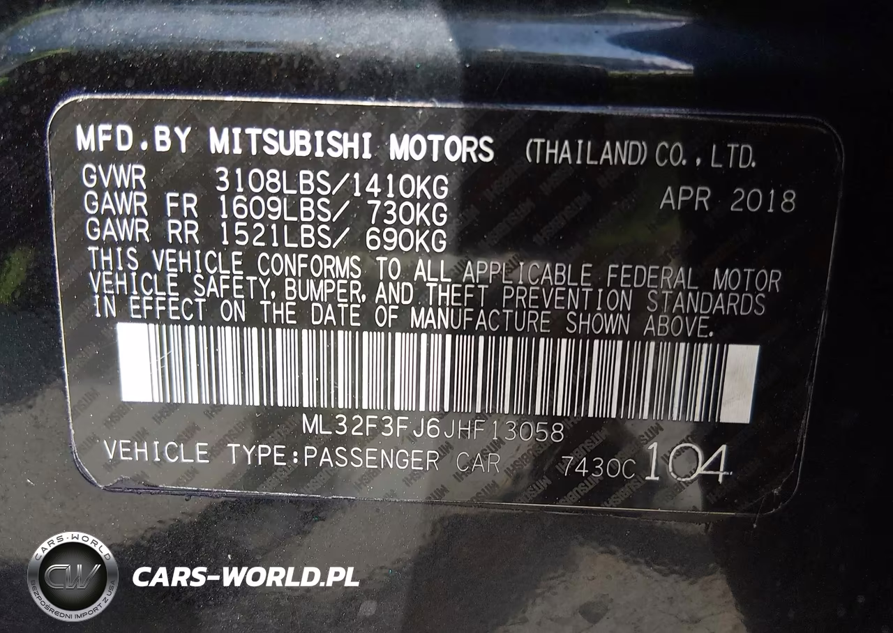 2018 Mitsubishi Mirage G4 Es VIN:ML32F3FJ6JHF13058 - 9