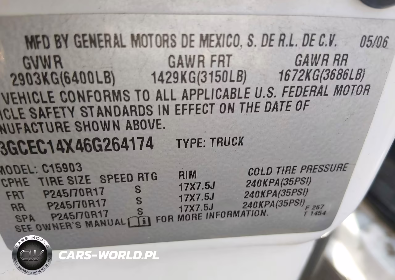 2006 Chevrolet Silverado 1500 Work Truck VIN:3GCEC14X46G264174 - 9