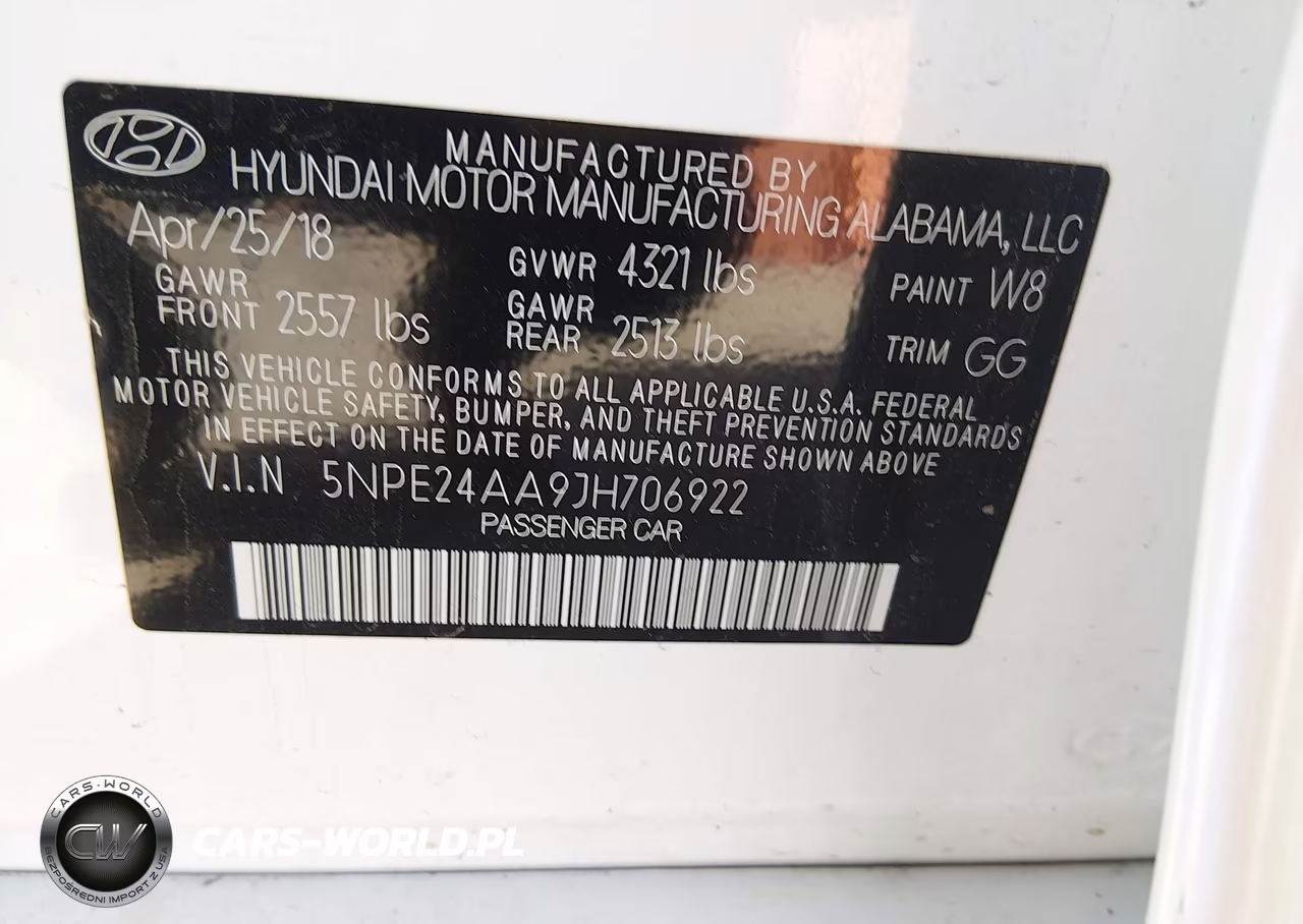 2018 Hyundai Sonata Eco VIN:5NPE24AA9JH706922 - 9