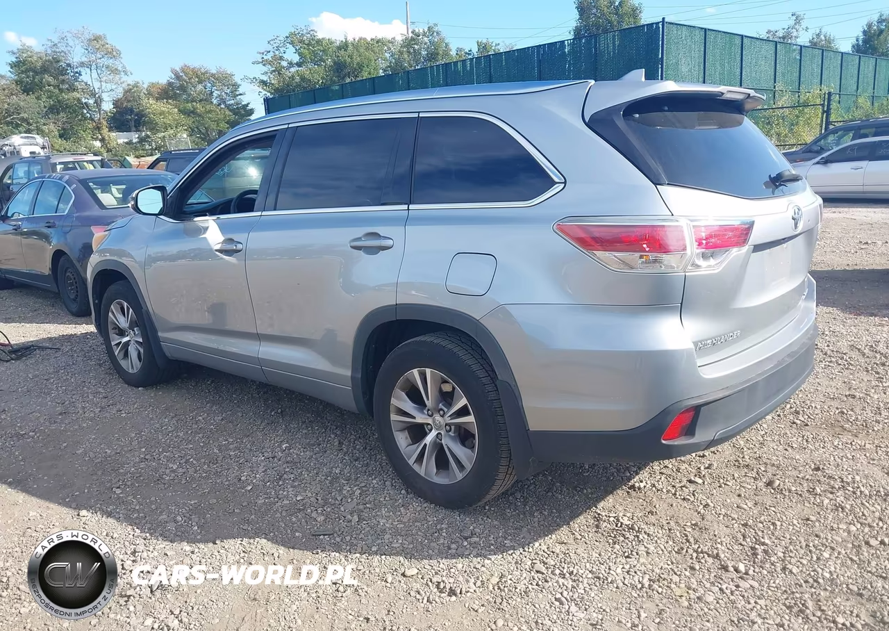 2015 Toyota Highlander Xle V6 VIN:5TDJKRFH6FS198590 - 3