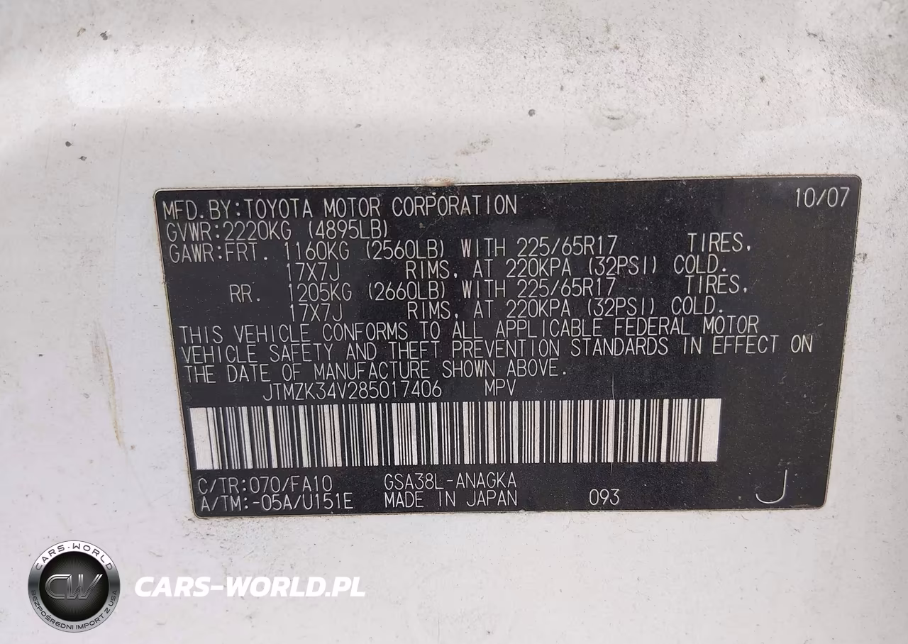 2008 Toyota Rav4 Limited V6 VIN:JTMZK34V285017406 - 9