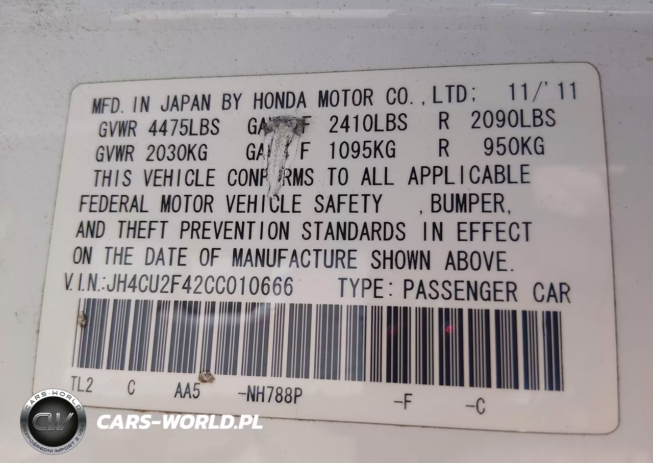 2012 Acura Tsx 2.4 VIN:JH4CU2F42CC010666 - 9