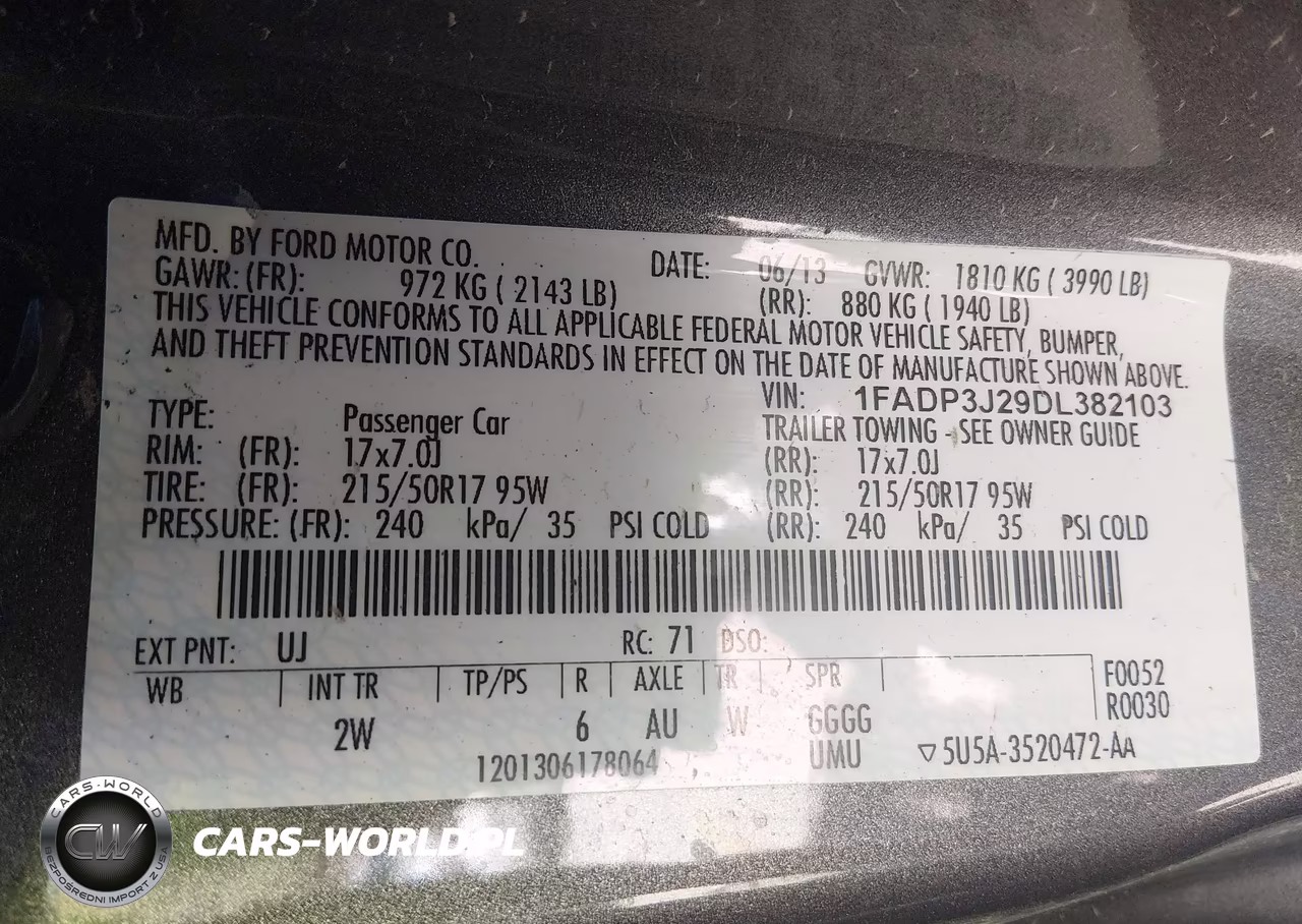 2013 Ford Focus Titanium VIN:1FADP3J29DL382103 - 9
