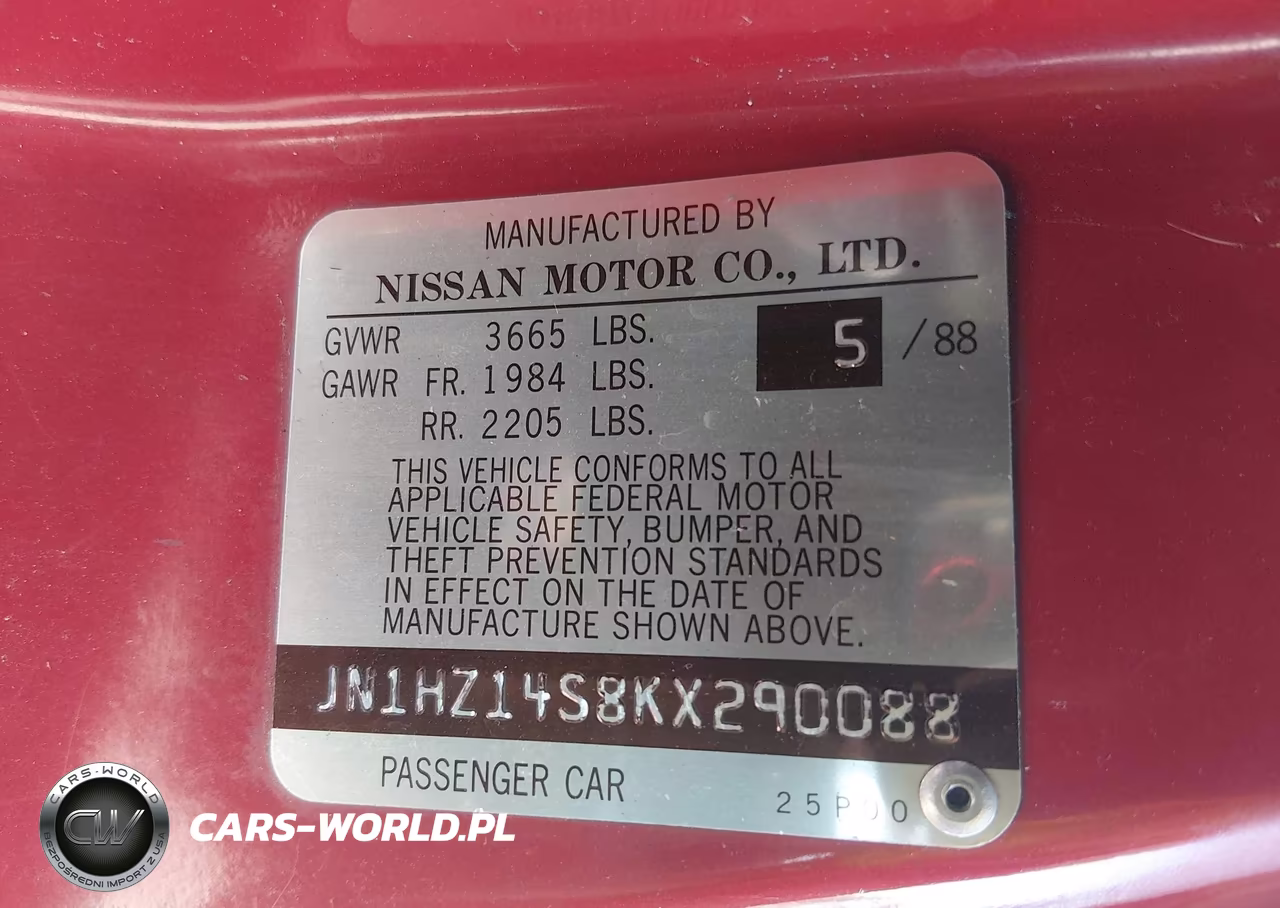1989 Nissan 300Zx VIN:JN1HZ14S8KX290088 - 9
