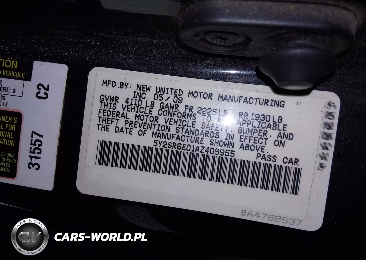 2010 Pontiac Vibe Gt VIN:5Y2SR6E01AZ409955 - 9