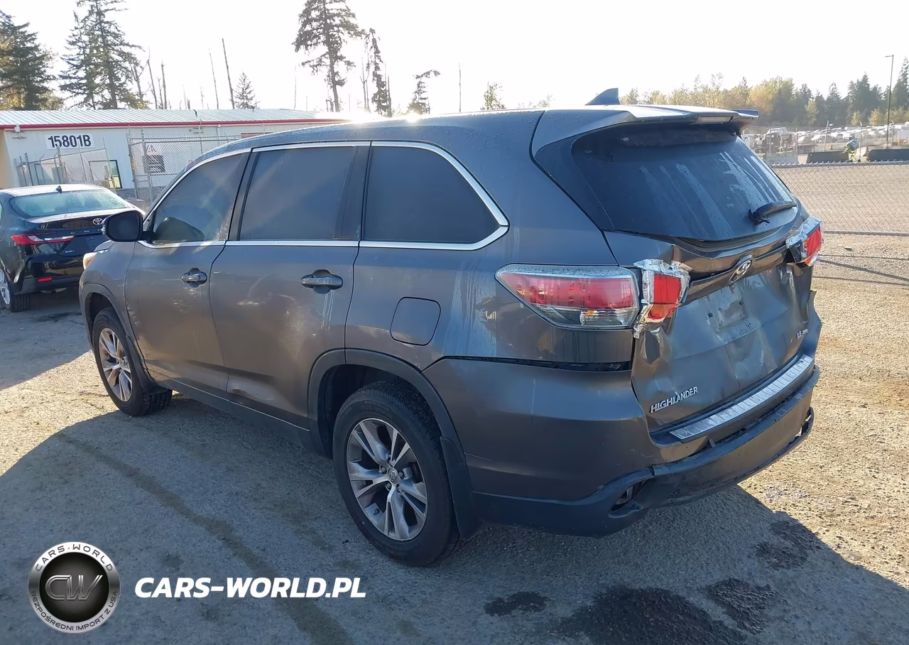2015 Toyota Highlander Le Plus V6 VIN:5TDBKRFH4FS172199 - 3