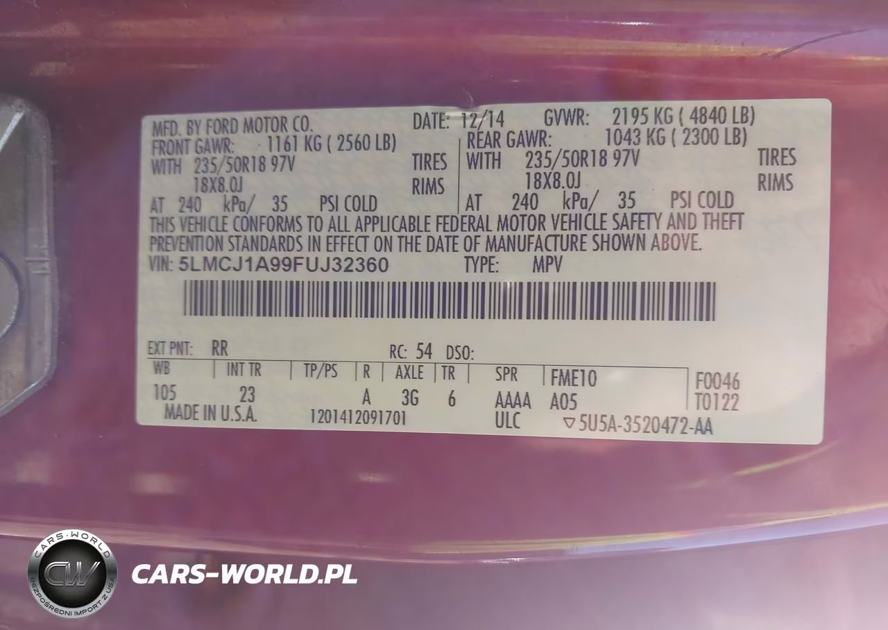 2015 Lincoln Mkc VIN:5LMCJ1A99FUJ32360 - 9