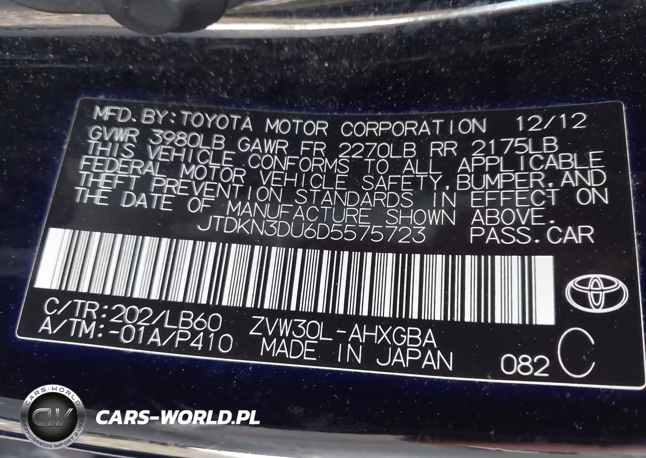 2013 Toyota Prius Four VIN:JTDKN3DU6D5575723 - 9