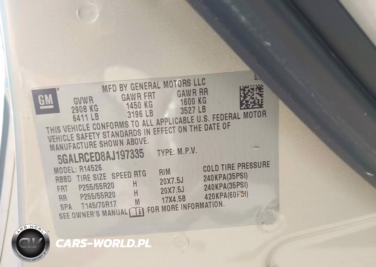 2010 Buick Enclave 2Xl VIN:5GALRCED8AJ197335 - 9