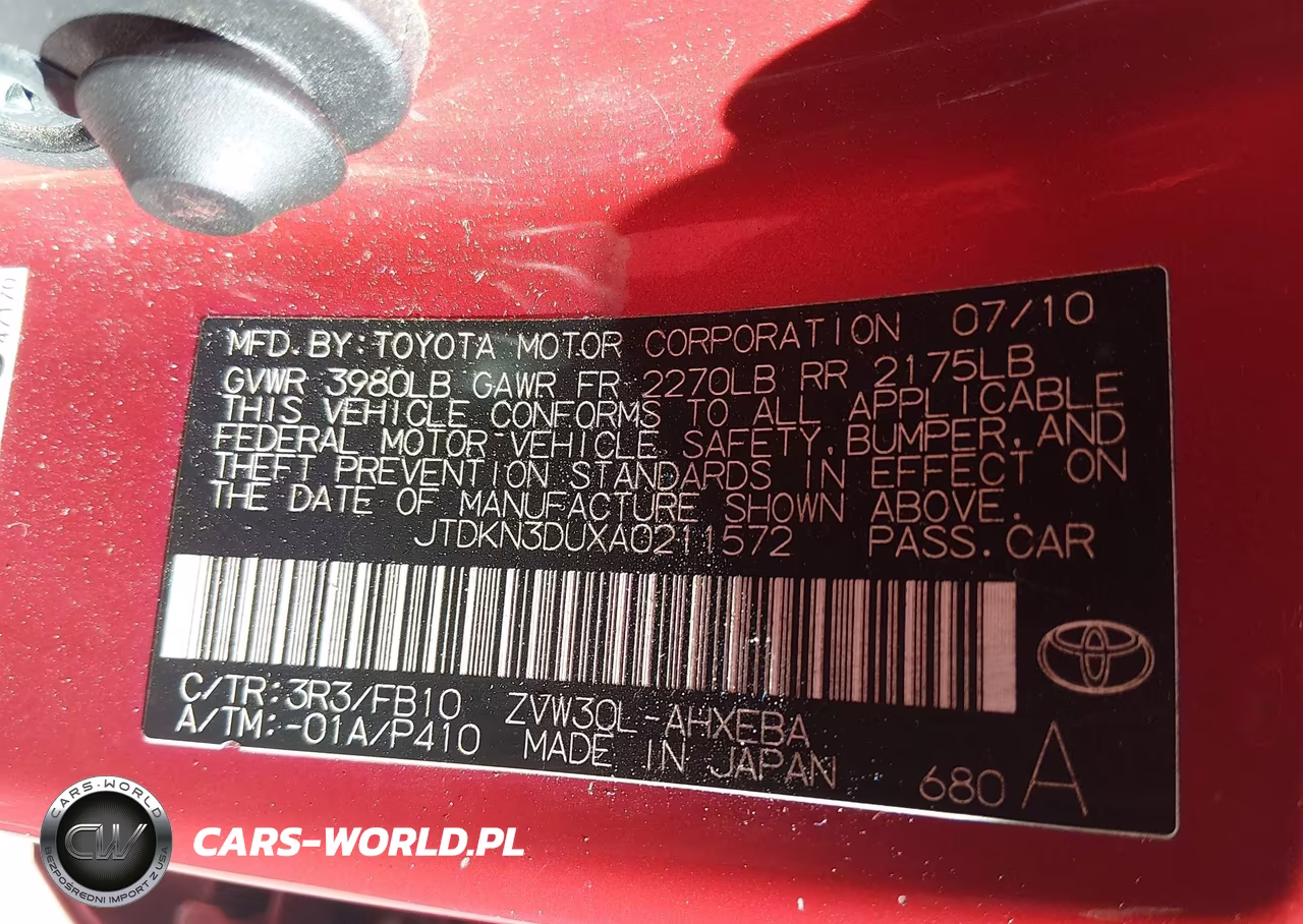 2010 Toyota Prius Iii VIN:JTDKN3DUXA0211572 - 9