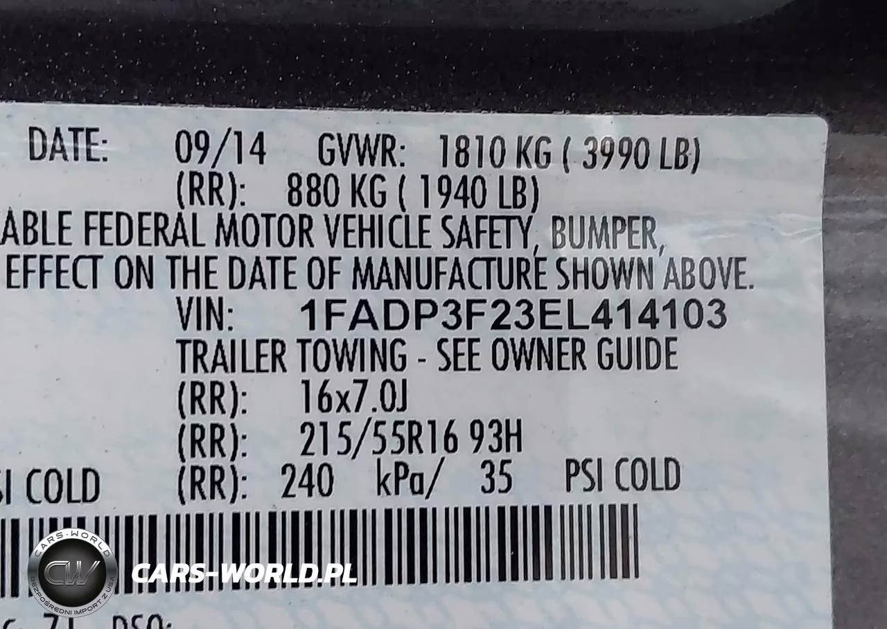 2014 Ford Focus Se VIN:1FADP3F23EL414103 - 9