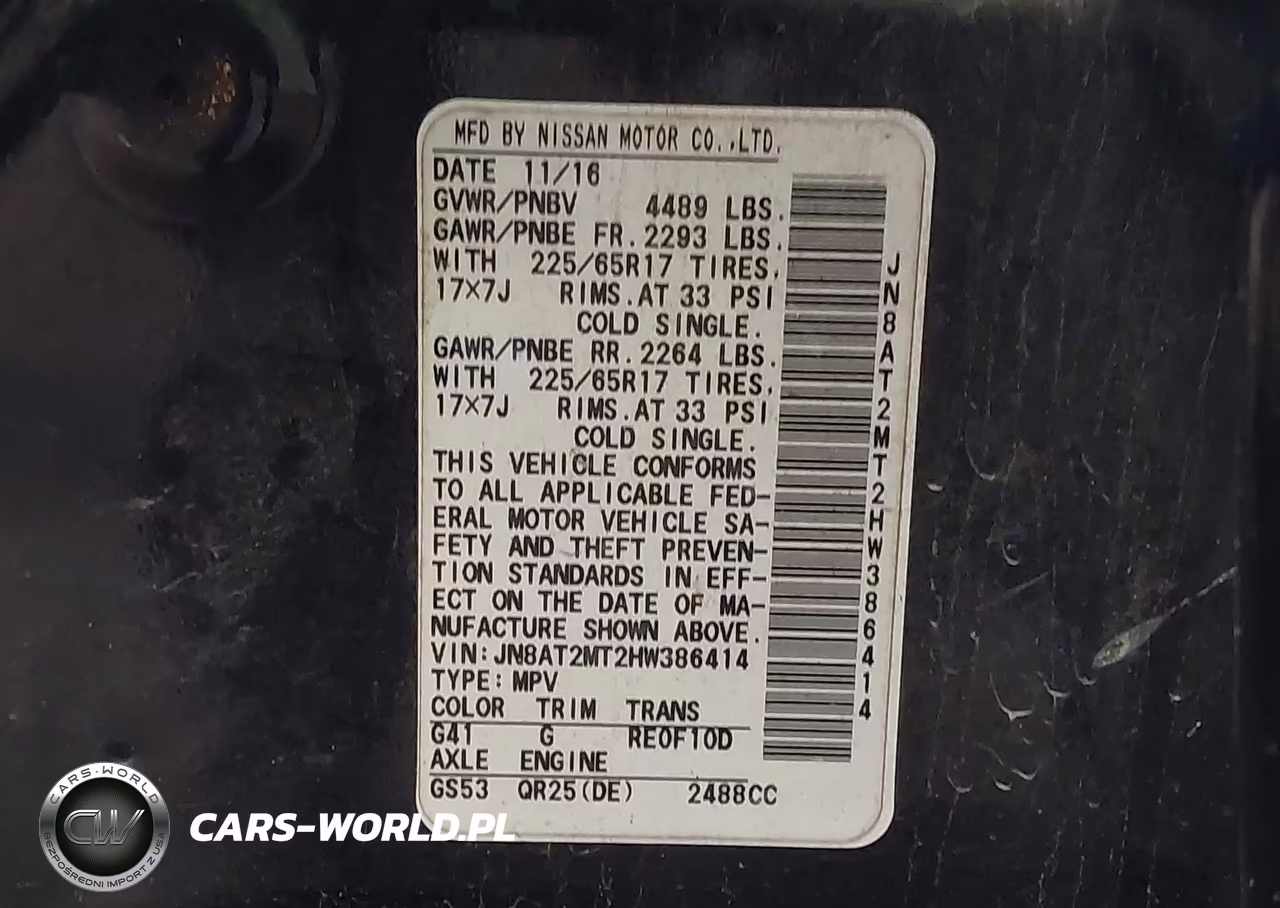 2017 Nissan Rogue S VIN:JN8AT2MT2HW386414 - 9