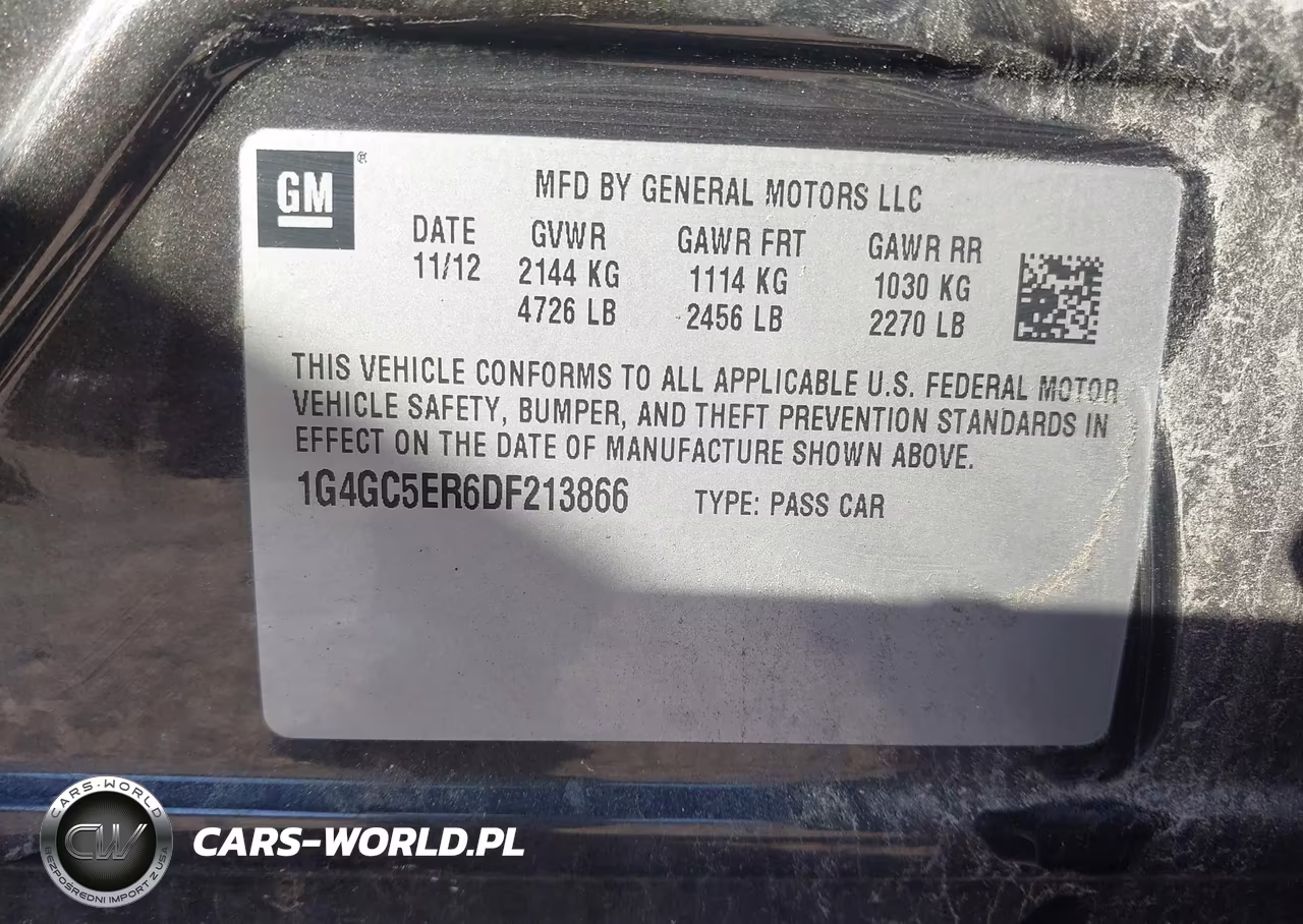 2013 Buick Lacrosse Leather Group VIN:1G4GC5ER6DF213866 - 9