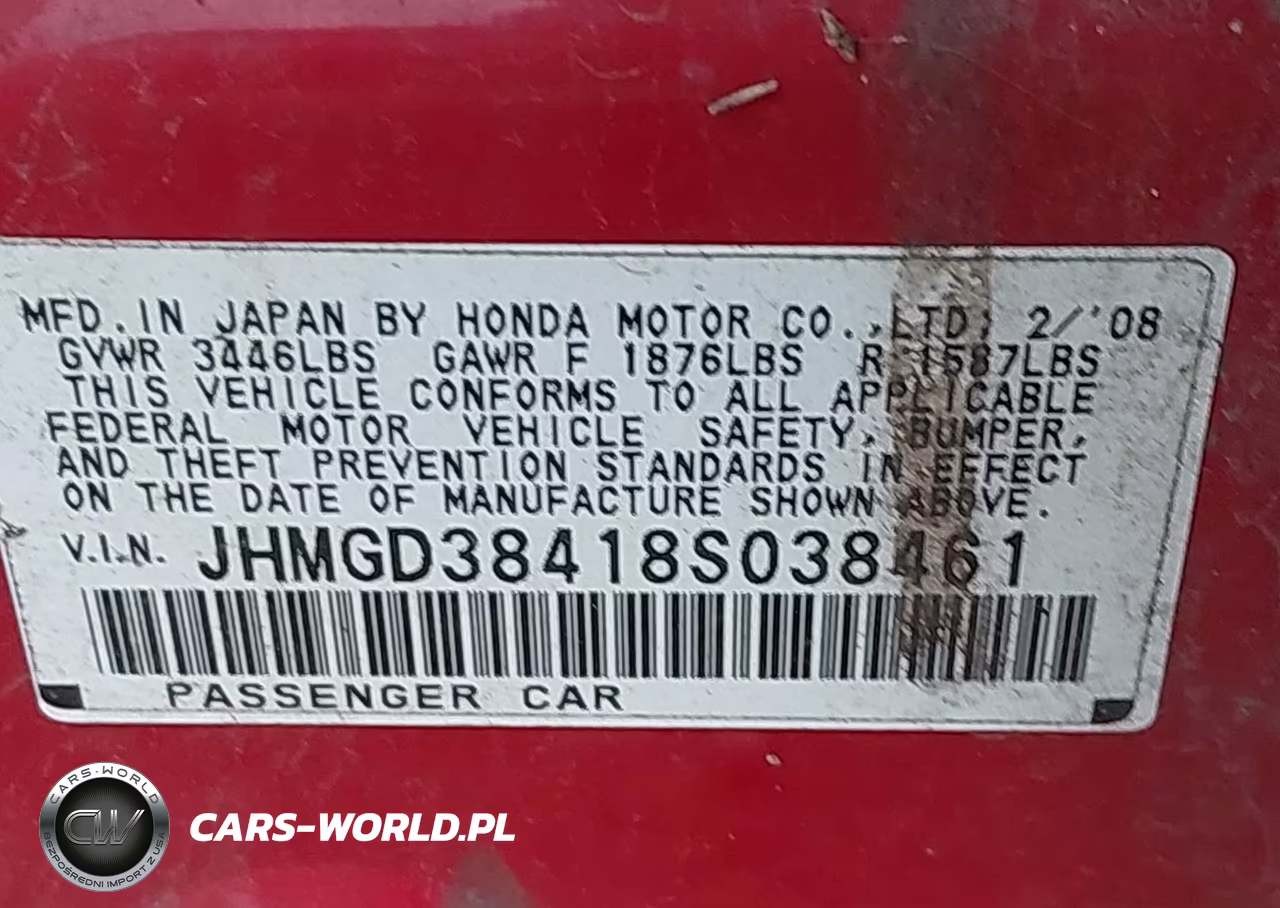 2008 Honda Fit VIN:JHMGD38418S038461 - 9