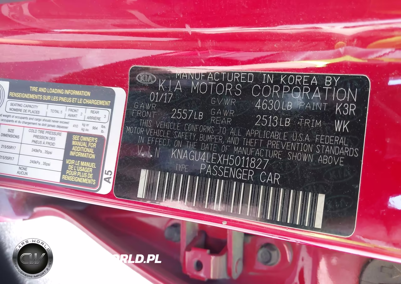 2017 Kia Optima Hybrid Ex VIN:KNAGU4LEXH5011827 - 9