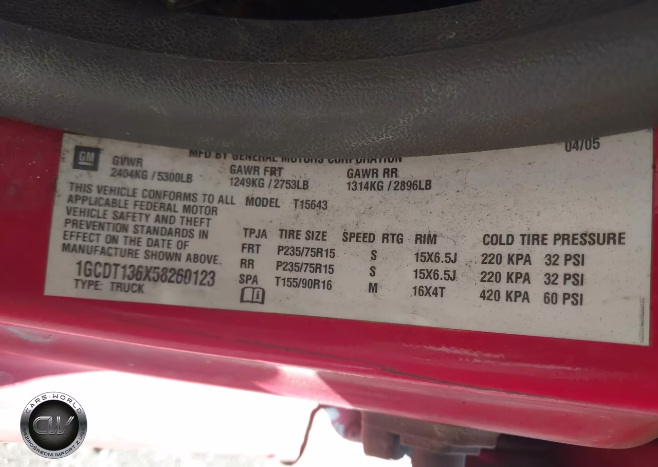 2005 Chevrolet Colorado Ls VIN:1GCDT136X58260123 - 9