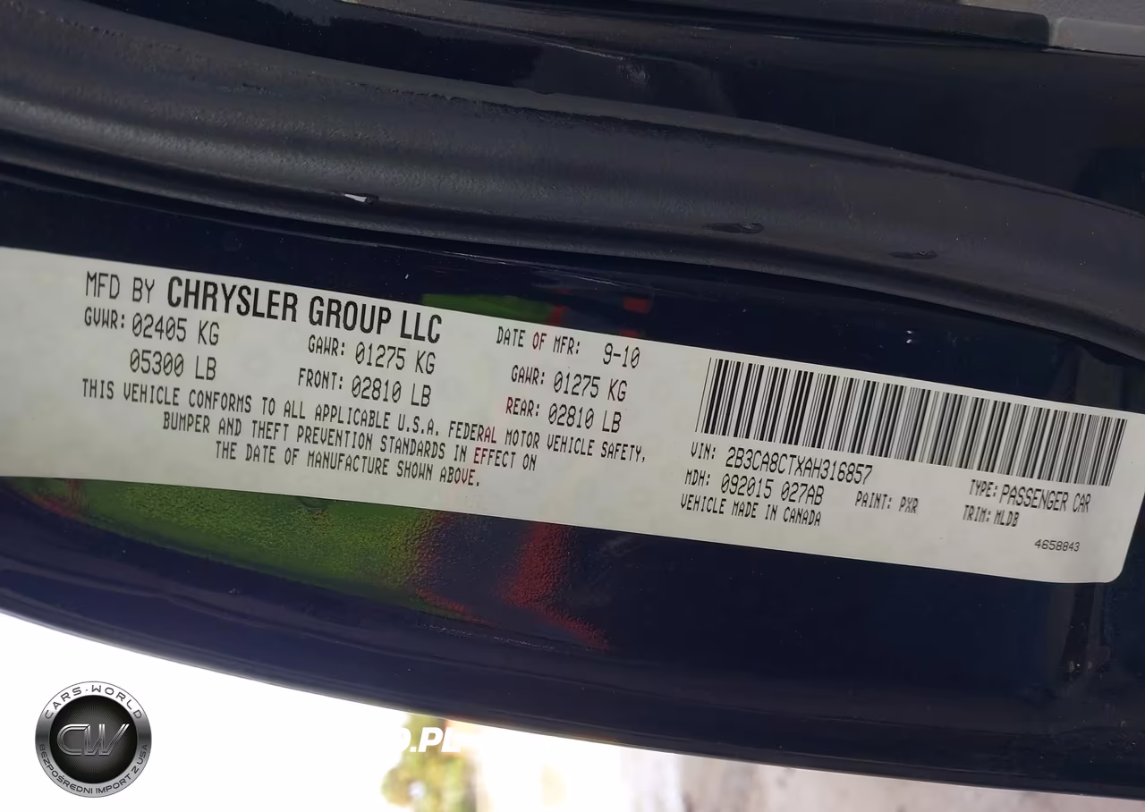 2010 Dodge Charger R-T VIN:2B3CA8CTXAH316857 - 9
