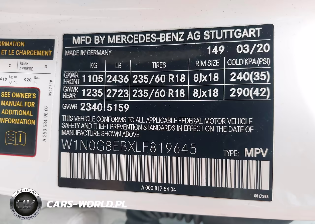 2020 Mercedes-Benz Glc 300 4Matic VIN:W1N0G8EBXLF819645 - 9