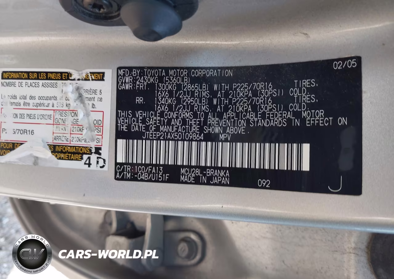 2005 Toyota Highlander V6 VIN:JTEEP21AX50109864 - 9