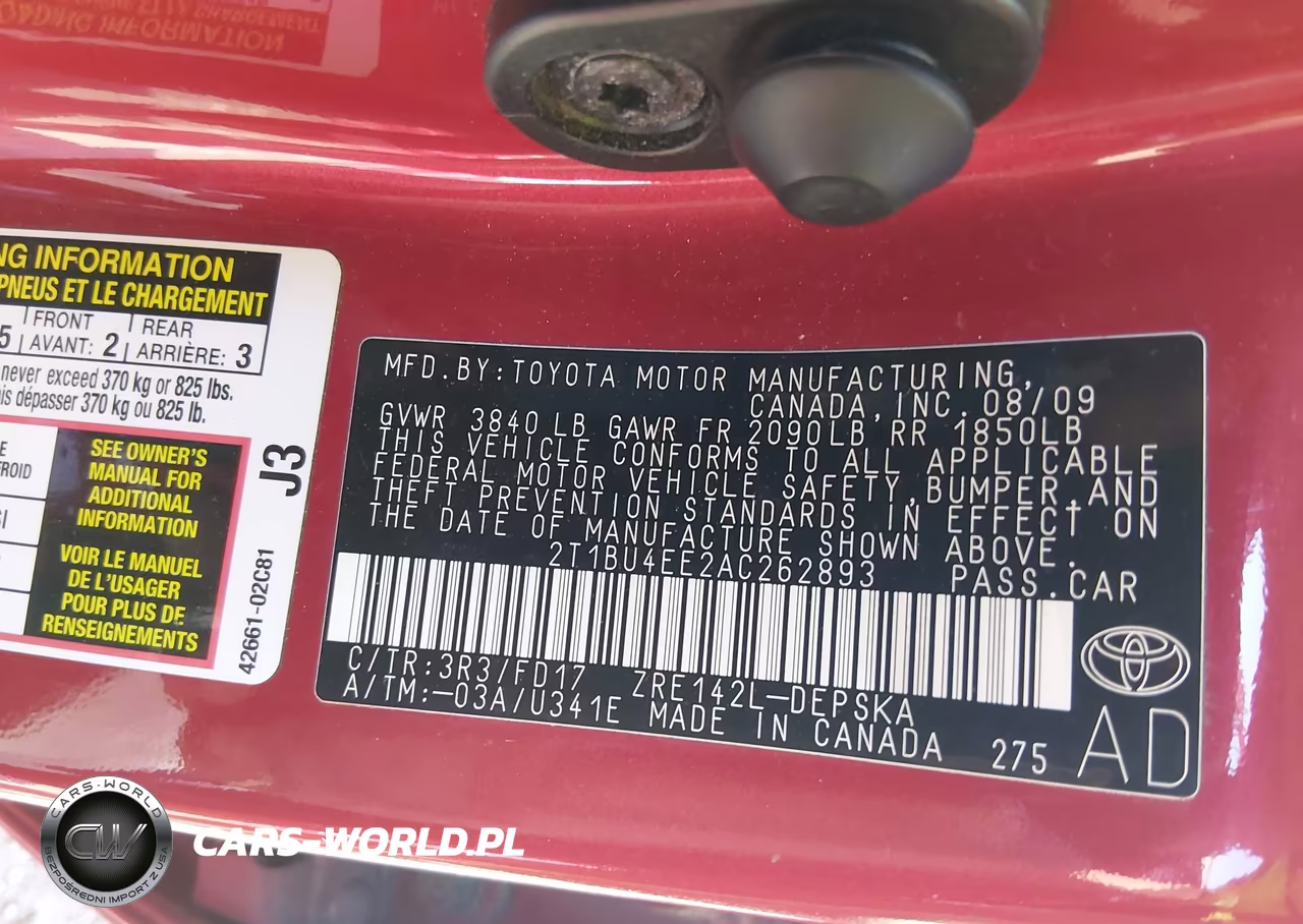 2010 Toyota Corolla S VIN:2T1BU4EE2AC262893 - 9