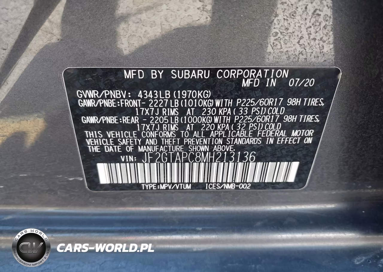 2021 Subaru Crosstrek Premium VIN:JF2GTAPC8MH213136 - 9