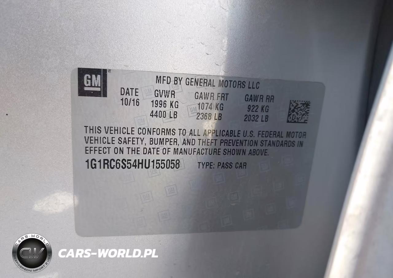 2017 Chevrolet Volt Lt VIN:1G1RC6S54HU155058 - 9