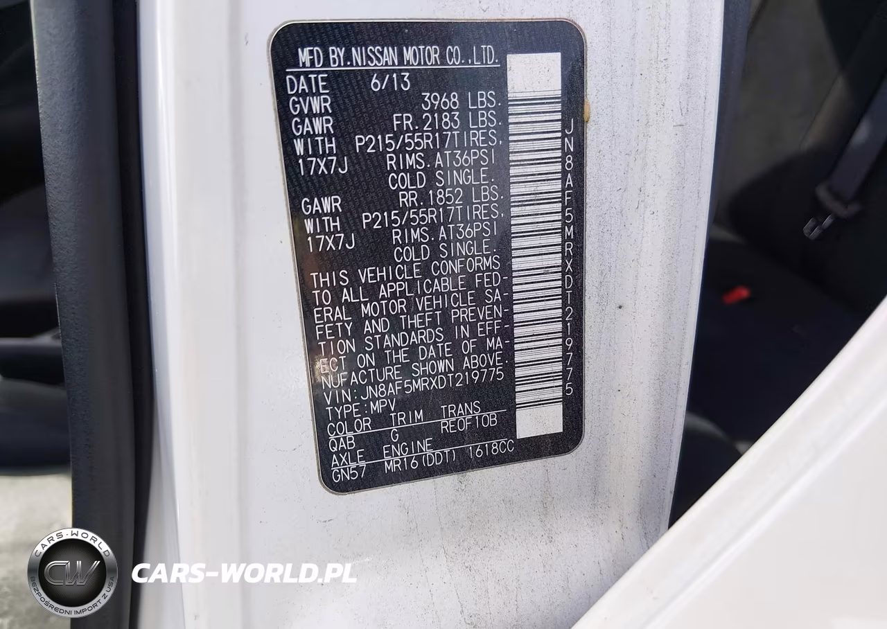 2013 Nissan Juke Sv VIN:JN8AF5MRXDT219775 - 9