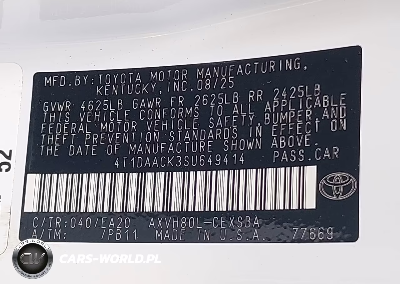 2025 Toyota Camry Se VIN:4T1DAACK3SU649414 - 9