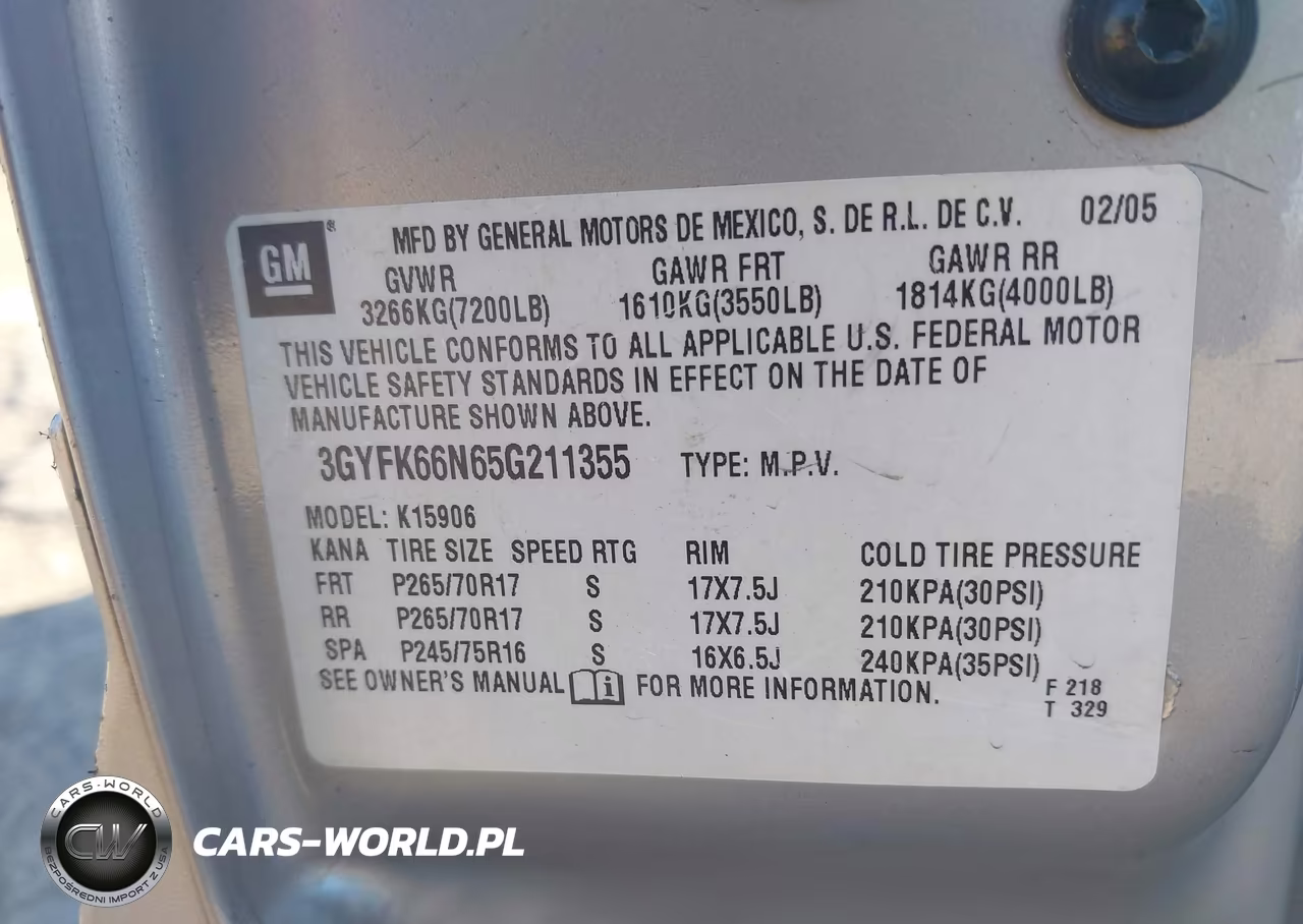 2005 Cadillac Escalade Esv Standard VIN:3GYFK66N65G211355 - 9