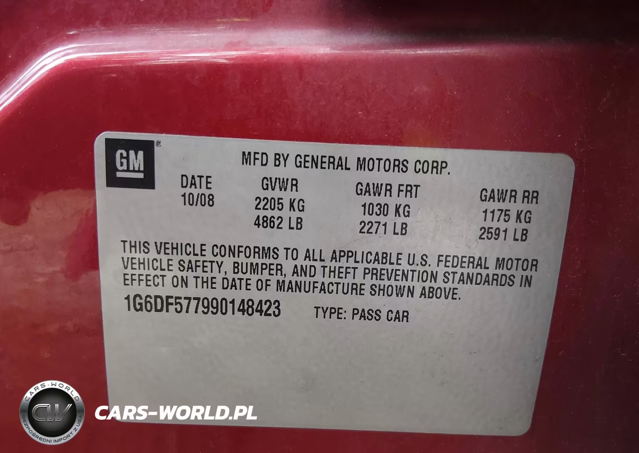 2009 Cadillac Cts Standard VIN:1G6DF577990148423 - 9