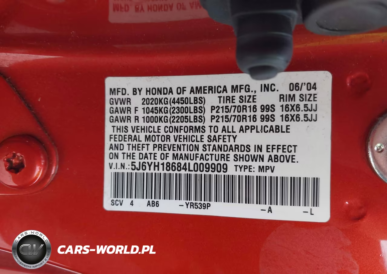 2004 Honda Element Ex VIN:5J6YH18684L009909 - 9