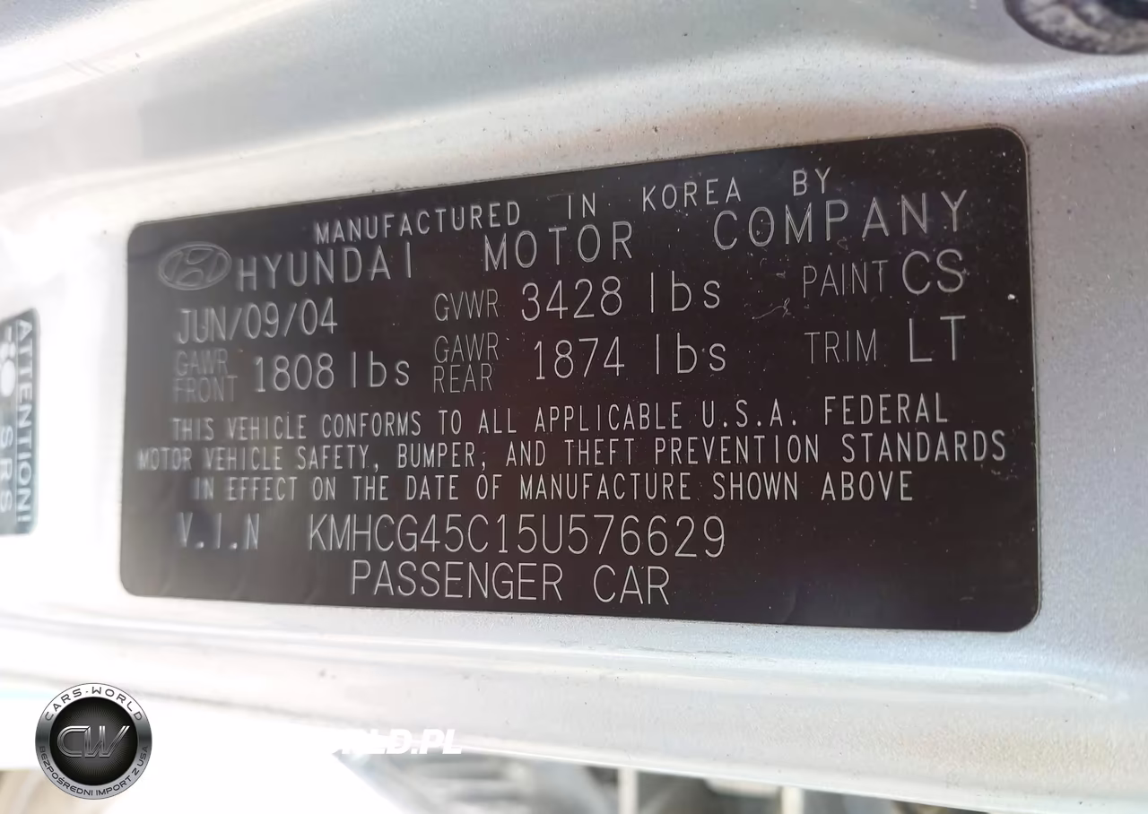 2005 Hyundai Accent Gls VIN:KMHCG45C15U576629 - 9